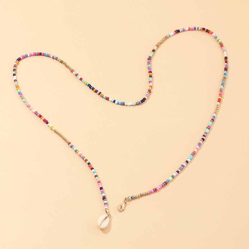Venta al por mayor Collar de cuentas de colores bohemios de aleación